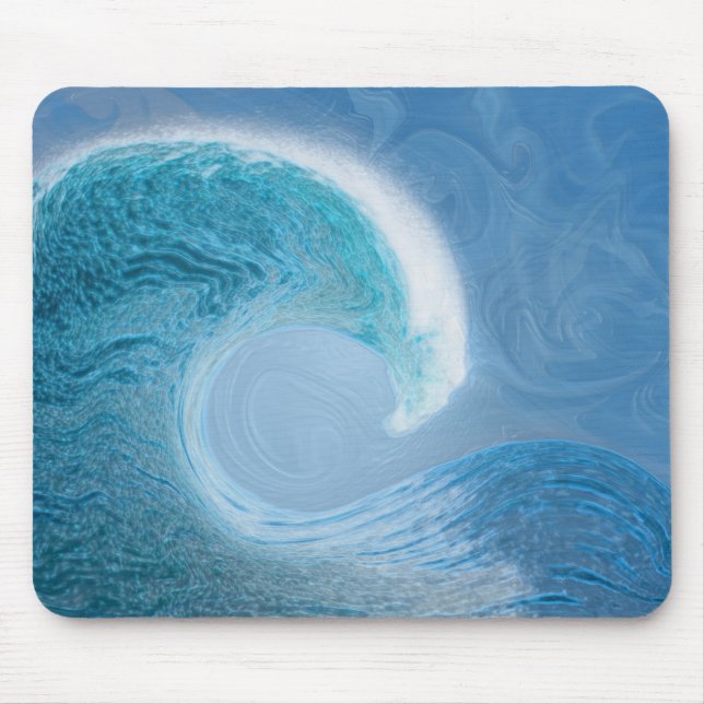 Blaue Welle Mousepad (Vorne)