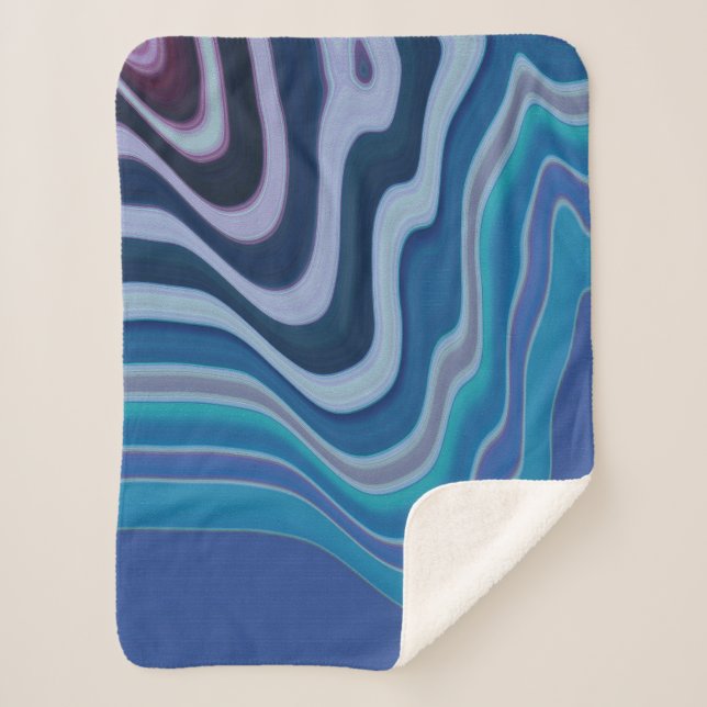 Blaue Welle Sherpadecke (Vorderseite)