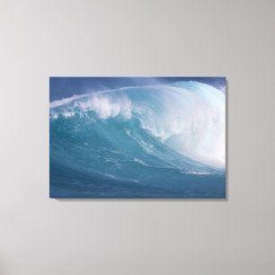 Blaue Welle stürzt sich, Maui, Hawaii, USA 3 Leinwanddruck