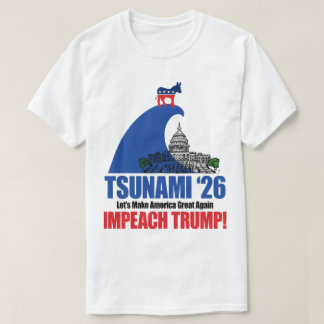 Blaue Welle Tsunami Demokraten Halbzeit Impeach Tr T-Shirt