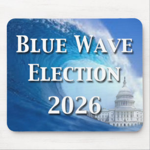 Blaue Welle Wahl 2026 Mousepad