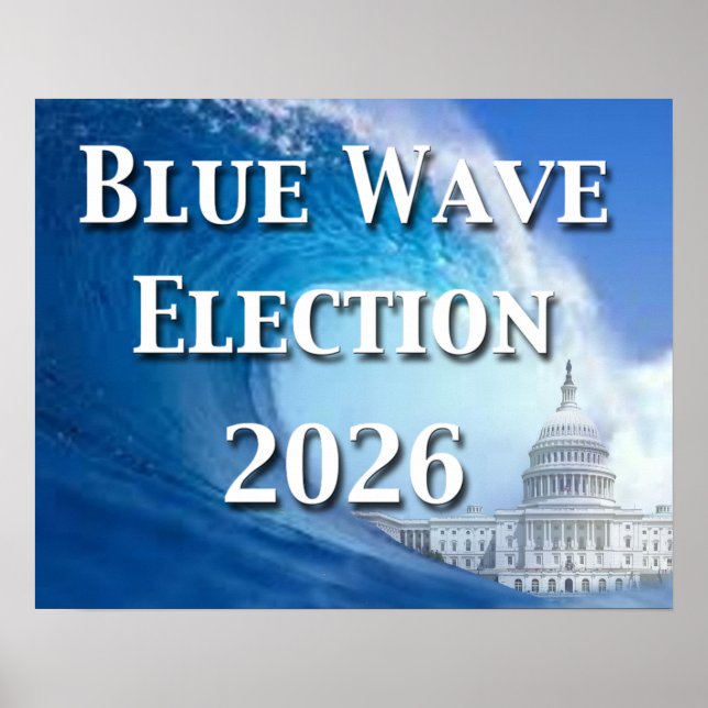 Blaue Welle Wahl 2026 Poster (Vorne)