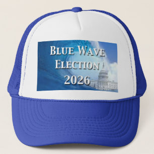 Blaue Welle Wahl 2026 Truckerkappe
