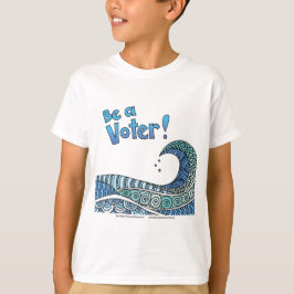 Blaue Welle - Wähler T-Shirt