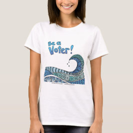 Blaue Welle - Wähler T-Shirt