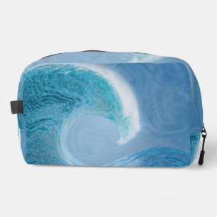 Blaue Welle Waschbeutel