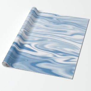 Blaue Wellen Geschenkpapier