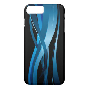 Blaue Wellen-modernes abstraktes Muster Case-Mate iPhone Hülle