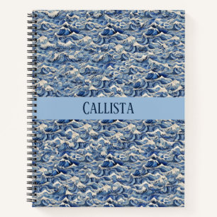 Blaue Wellen Notizbuch