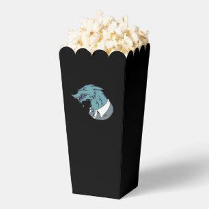 Blaue Werwolf-Popcornboxen Geschenkschachtel