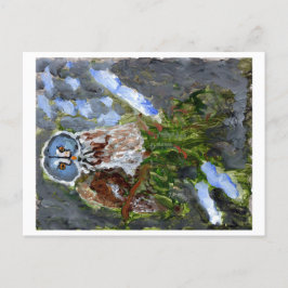 Blaue Weste-Postkarte Postkarte