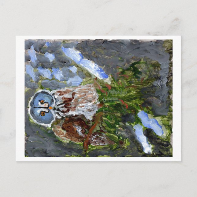 Blaue Weste-Postkarte Postkarte (Vorderseite)