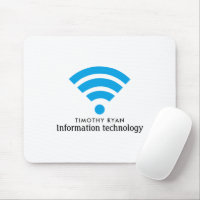 Blaue Wi-Fi-Logos, Informationstechnologie, Comput