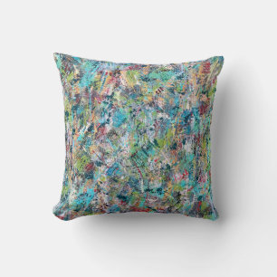 Blaue Wiese 16 x 16 Poly Throw Kissen