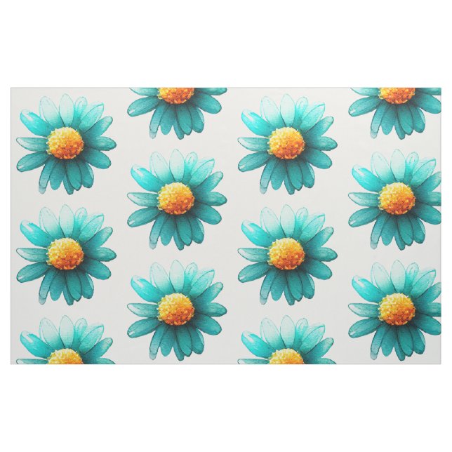 Blaue Wildblume Stoff (Fat Quarter (45,7 x 55,9 cm))