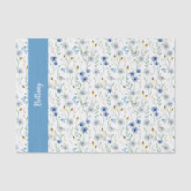 Blaue Wildblume Wasserfarbe