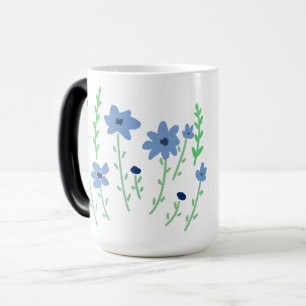Blaue Wildblumen Botanischer Garten Naturgeschenk Verwandlungstasse
