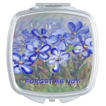Blaue Wildblumen in einer Feld-feine Kunst-Malerei