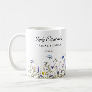 Blaue Wildblumen-Regency-Brautkollektion Kaffeetasse