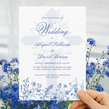 Blaue Wildblumen Religiöse Hochzeit