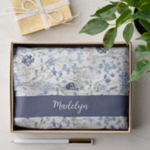 Blaue Wildblumen-Wasserfarben-Name