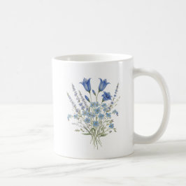 Blaue Wildblumenbouquet Kaffeetasse