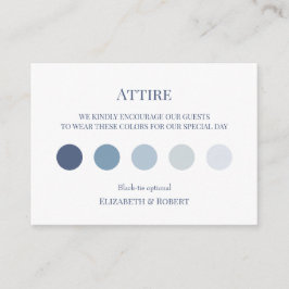 Blaue Wildblumengarten-Hochzeitskleidung Informati Begleitkarte