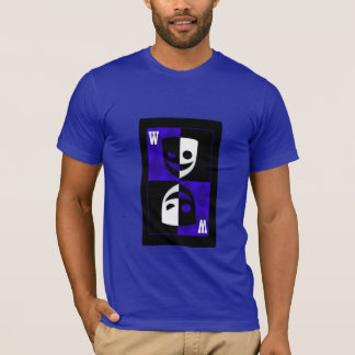 Blaue Wildcard-Poker-Diamanten inspiriertes Custom T-Shirt