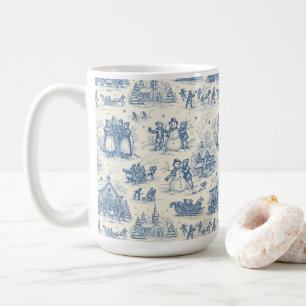 Blaue Winter-Toile-Chinoiserie Kaffeetasse