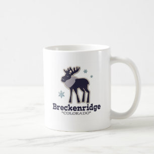 Blaue Winterschneeflockeelche Breckenridge Tasse