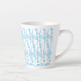 Blaue Wirbel-Tasse Milchtasse