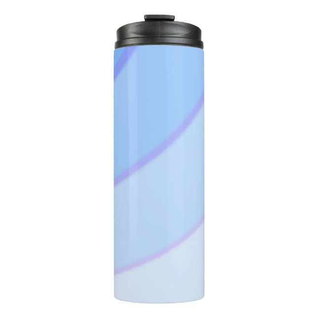 Blaue Wirbel Thermosbecher (Vorderseite)
