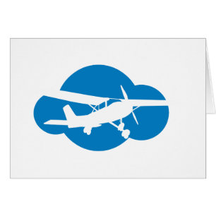 Blaue Wolke u. Luftfahrt-Flugzeug