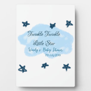 Blaue Wolken blinkeln Twinkle Little Star Baby Sho Fotoplatte