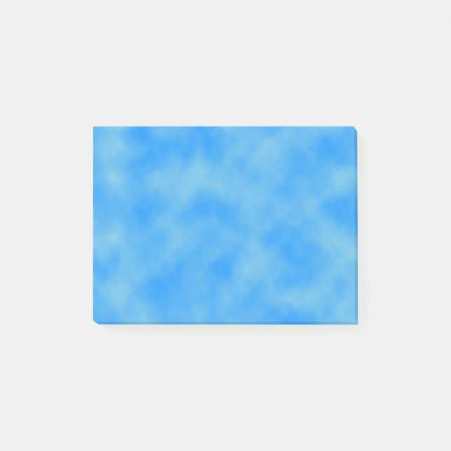 Blaue Wolken Post-it Klebezettel (Vorderseite)