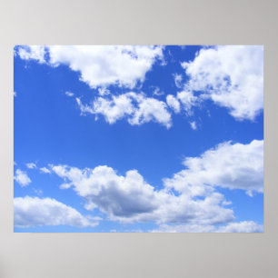 Blaue Wolken Poster