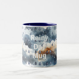 Blaue Wolken Regentag Zweifarbige Tasse