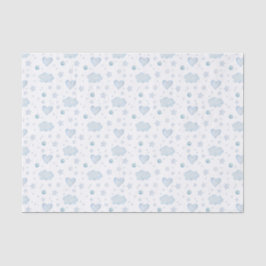 Blaue Wolken und Himmel Seidenpapier