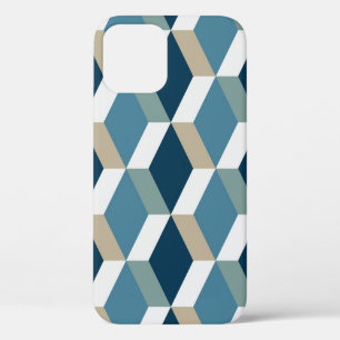 Blaue Würfel: Geometrisches nahtloses Muster Case-Mate iPhone Hülle
