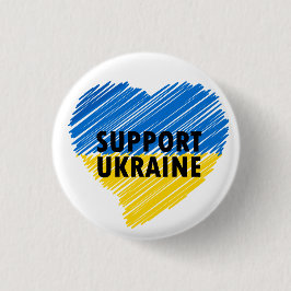 BLAUE & YELLOW UNTERSTÜTZUNG DER UKRAINE HERZ BUTTON