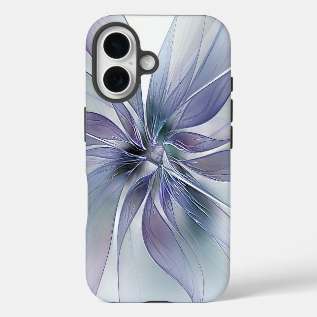 Blaue zarte Periwinkle-Blumen-Handyhülle Case-Mate iPhone Hülle (Rückseite)