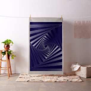 blaue Zebra-Geometrie Stoff