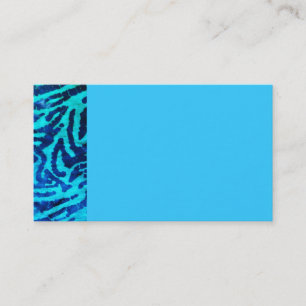 Blaue Zebra-Visitenkarte Visitenkarte