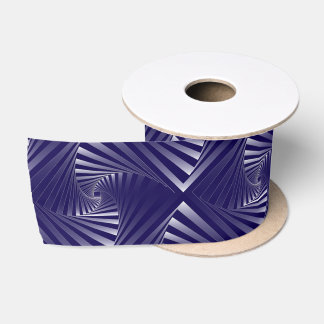 blaue Zebrageometrie Satinband