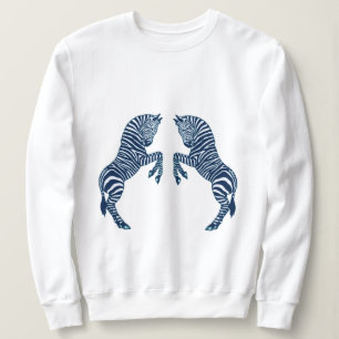 Blaue Zebras Sweatshirt