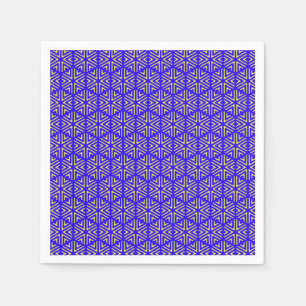 Blaue Zellen Serviette
