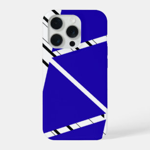 Blaue Zick-Zack-Muster iPhone-Hülle iPhone 15 Pro Hülle