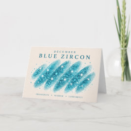Blaue Zirkon-Kristall-Streiche Karte