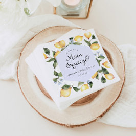 Blaue Zitronenmarmelade Hauptpresse Babydusche Ser Serviette