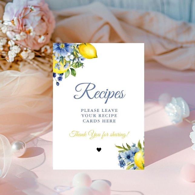 Blaue Zitrusfrüchte Verlassen Brautparty Sockelschild (Von Creator hochgeladen)